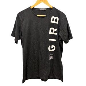 Marithe Francois Girbaud Graphic T-Shirt Men’s L Black White Logo Print Casual